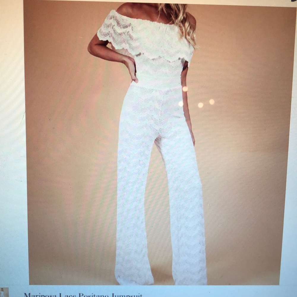 Nightcap Mariposa Lace Positano Jumpsuit